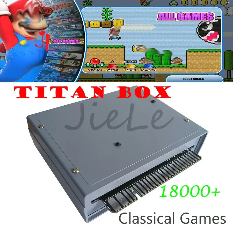 New Super Titan Box 11884 in 1 Arcade Version Joystick Game Console Cabinet Machine JAMMA Mainboard PCB Upto Multi 18000+ Games