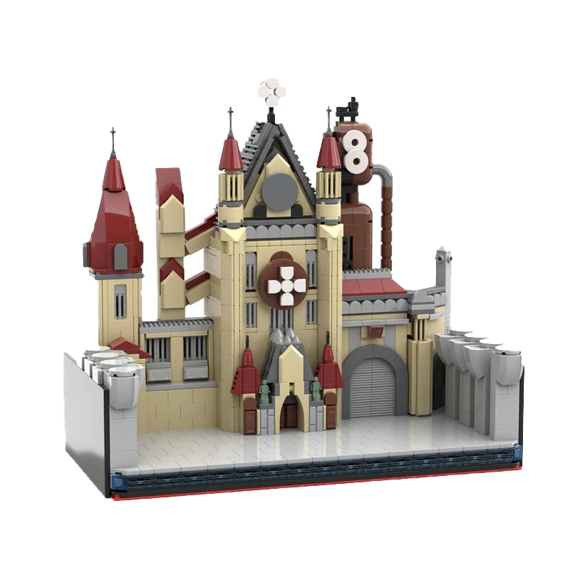 中世モジュールシリーズ消防署組み立て MOC ビルディングブロック建築モデル DIY ブリックおもちゃ男の子のパズルギフト