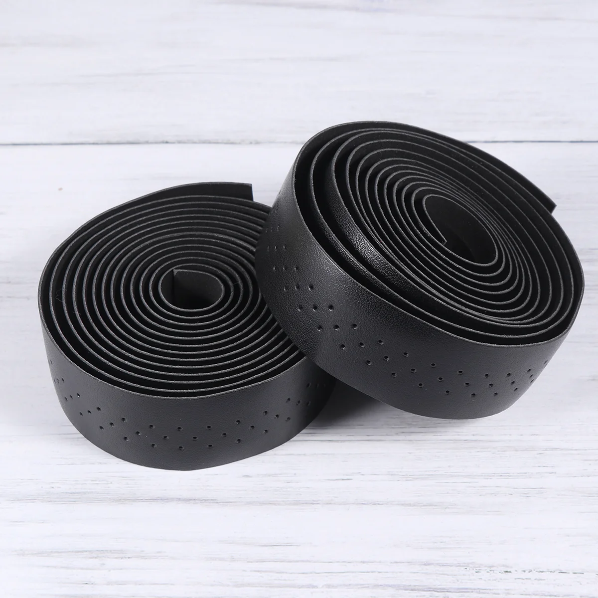 

1 set Punching Bike Handlebar Tape -Absorbent Pu Non-Slip Grip For Mountain Road Bicycle Long Ride Comfort