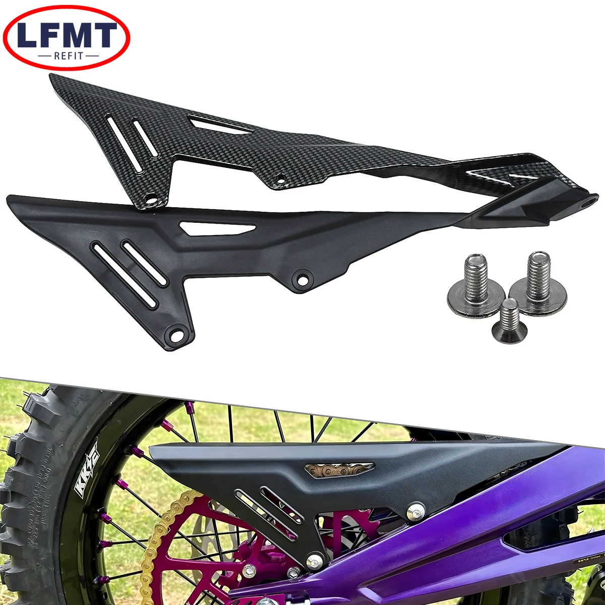 Motorcycle Chain Guard Cover Protector Sprocket Cover Case Saver For Sur-Ron Sur Ron Light Bee X & S Electric Cross Country Bike