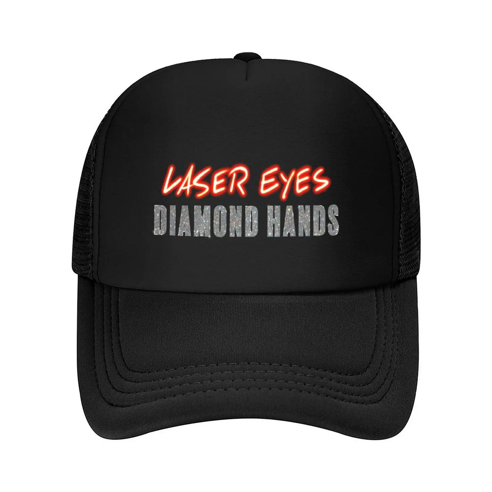 

Laser Eyes Diamond Hands Baseball Cap Rave Hat Luxury Brand Golf Wear Ball Cap For Women 2025 Men's