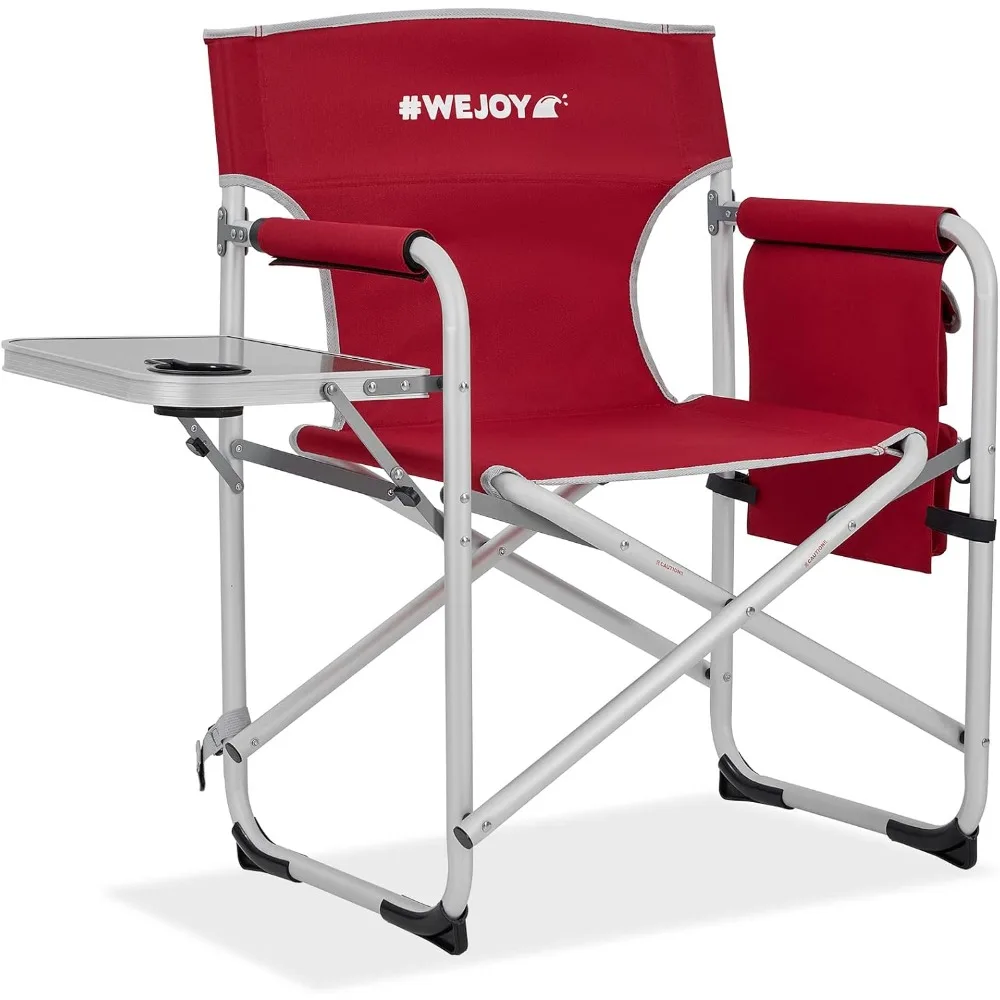 

# Camping Directors Chairs Heavy Duty Oversized Portable Folding Camping Chair with Side Table, Pocket for Beach Fishing Trip Pi