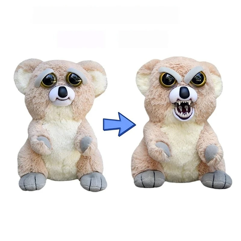 In Stock  Feistypets Mischievous Little Pet Face Changing Doll One Second Face Changing Bear Plush Cute Birthday Xmas Gifts