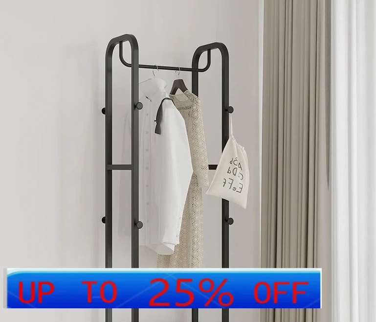 

LMM bedroom floor-to-ceiling balcony household clothes drying rod rack metal coat rack cabinet room storage rack