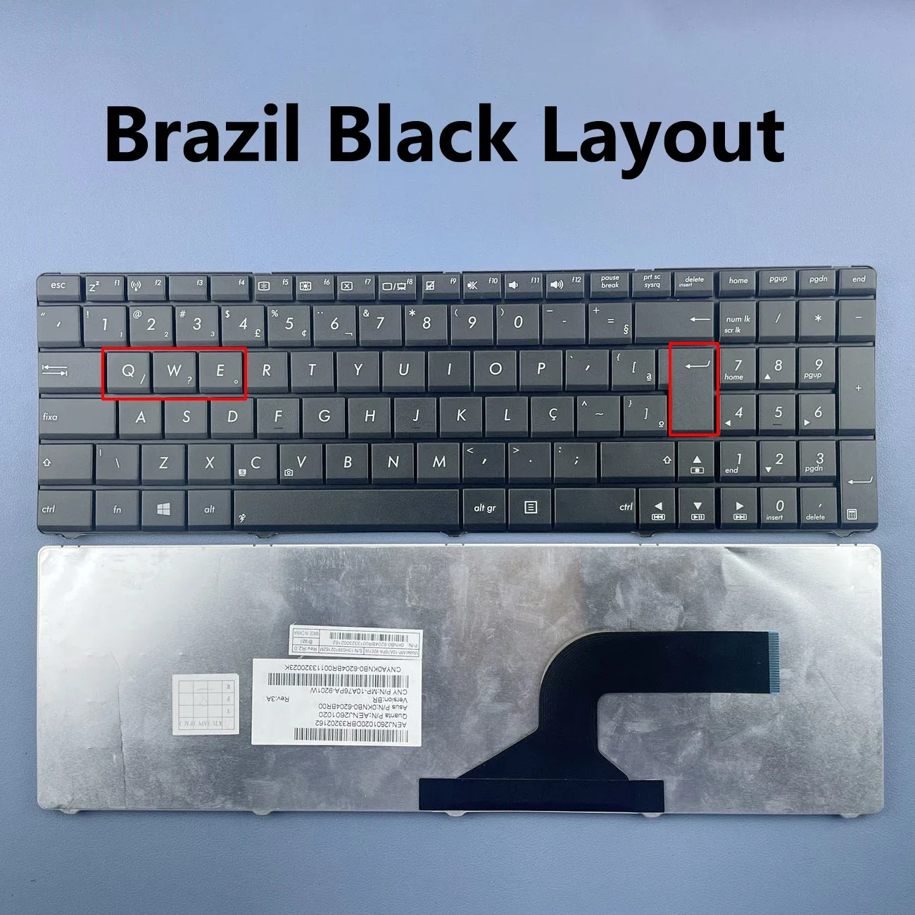 Thailand Brazil Keyboard for Asus N53 X53 X54H k53 A53 N60 N61 N71 N73S N73J X53S A52J X55V X54HR X54HY N53T Series