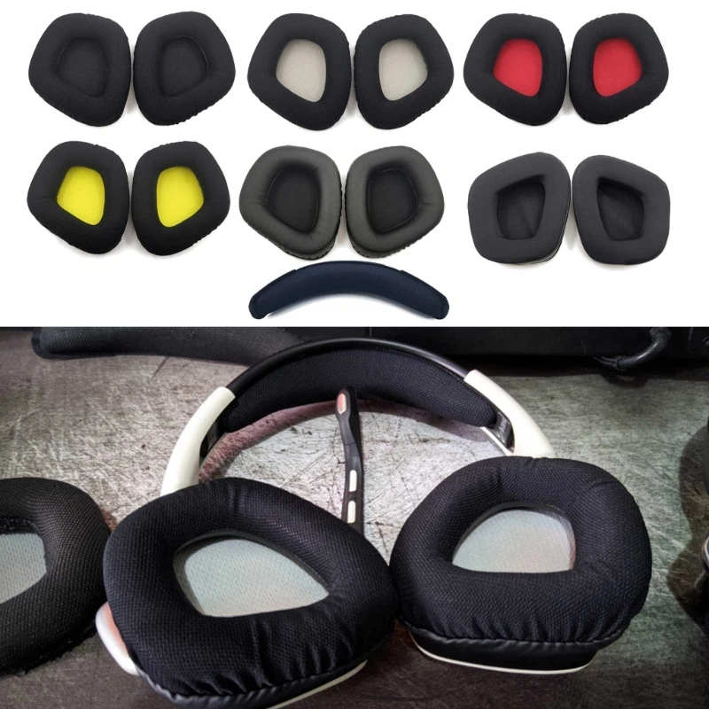 

1pair Replacement Earpads Memory Foam Ear Cushion Cover for Corsair Void RGB Elite Wireless Gaming Headset Earmuffs Ear Pads