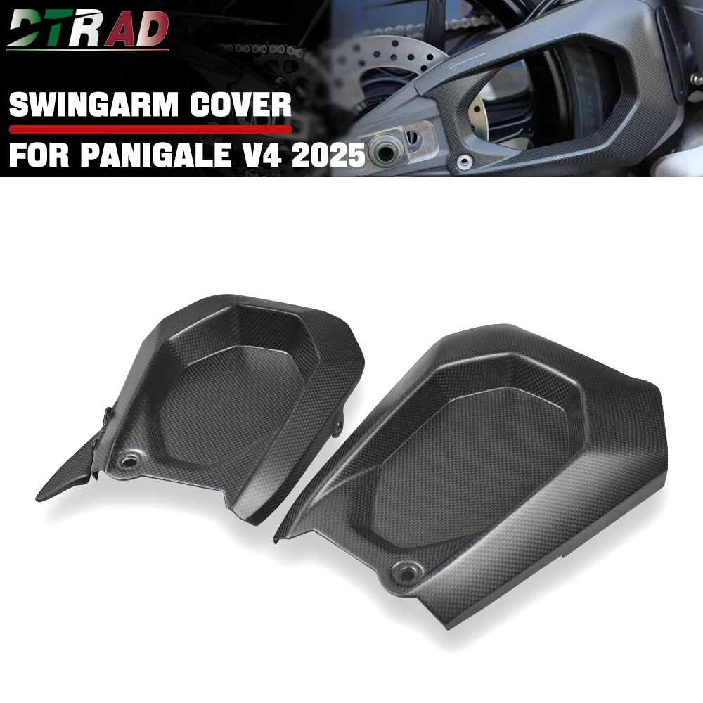 

Closed Style For DUCATI Panigale V4 V4S 2025 Carbon Fiber Swingarm Cover With Sprocket Cover Fairing Kits Swingarm Arm Protector