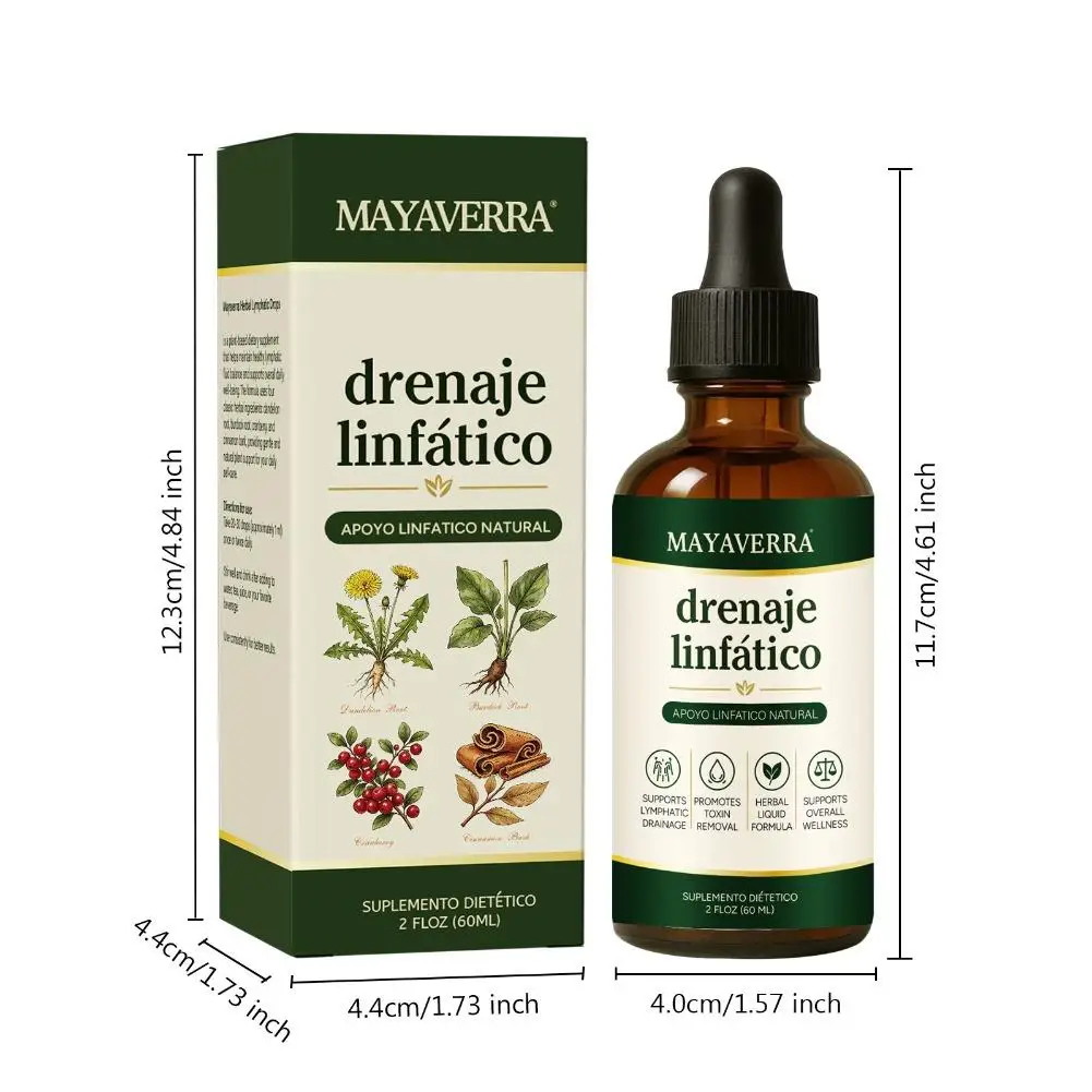 Kräuter-Lymphdrainage-Tropfen 60ml Serum Natürlich Organisch Reduziert Schwellungen Körperpflege Wellness Energie Erfrischend Für Frauen & Männer – Detail 14