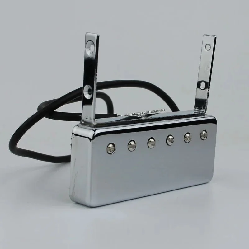 Guitar Single Coil Neck Pickups Replacement Parts for Floating Jazz Johnny Smith Style Electric Guitar Chrome