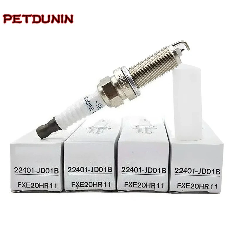 

4pcs High Quality Iridium Spark Plug For Nissan Altima 3.5L Cube 1.8L NV200 Sentra 2.0L Versa 1.6L 1.8L 22401-JD01B FXE20HR11