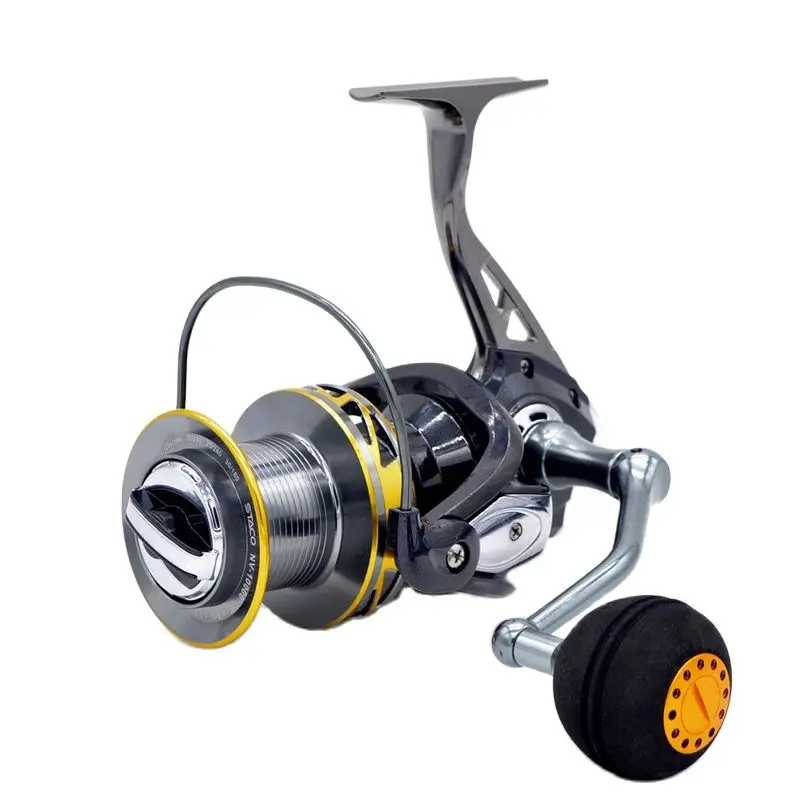 CAMEKOON all aluminium body and spool surf spinning fishing reel long casting for carp bass fishing saltwater big game sea coil