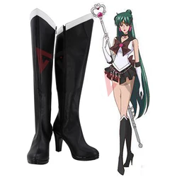 Anime Meioun Setsuna Sailor Plutoes Cosplay Costume  Accessories Shoes Boots Custom Made
