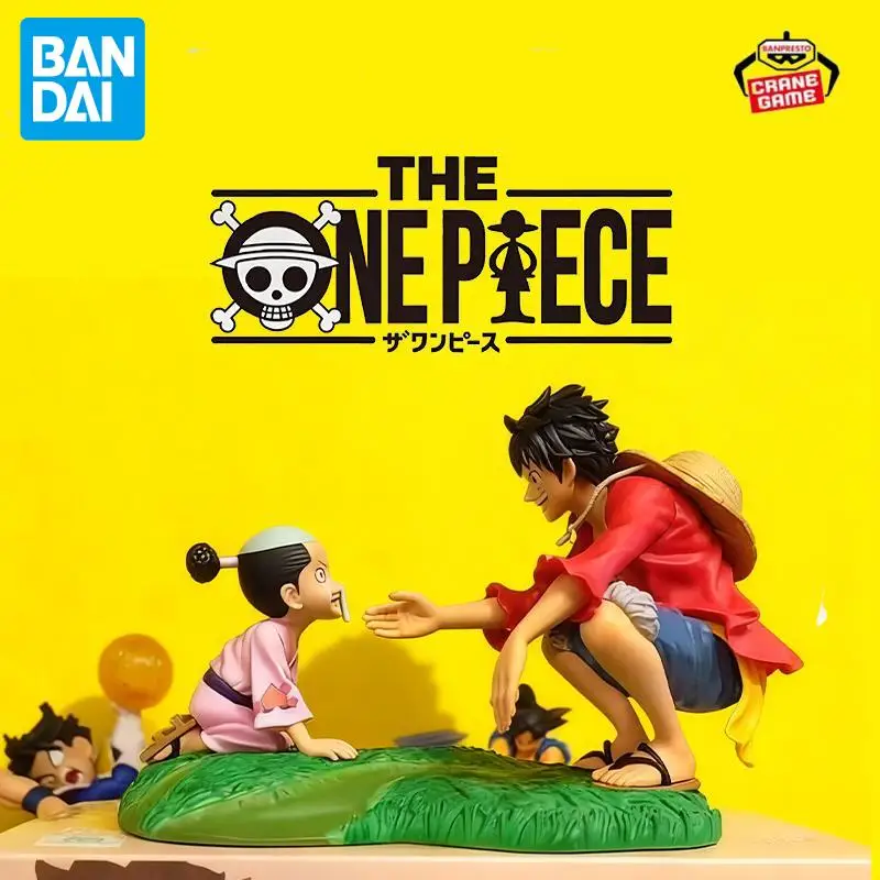 

Bandai Original Banpresto One Piece Luffy Momonosuke Фигурки В наличии Аниме Статуи Модель Куклы Детские Игрушки Фестивальные Подарки