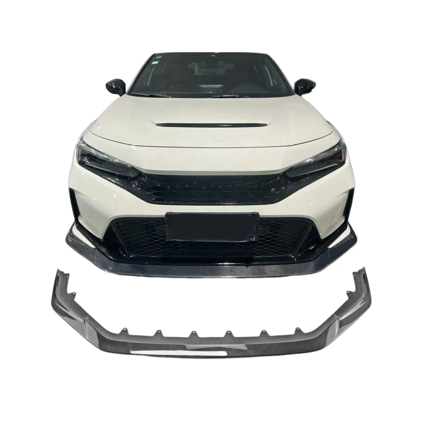 2022+ New Type R Carbon Fiber Front Bumper Lip Spoiler VA Style - Premium Front Lip for Enhanced Aerodynamics And Style