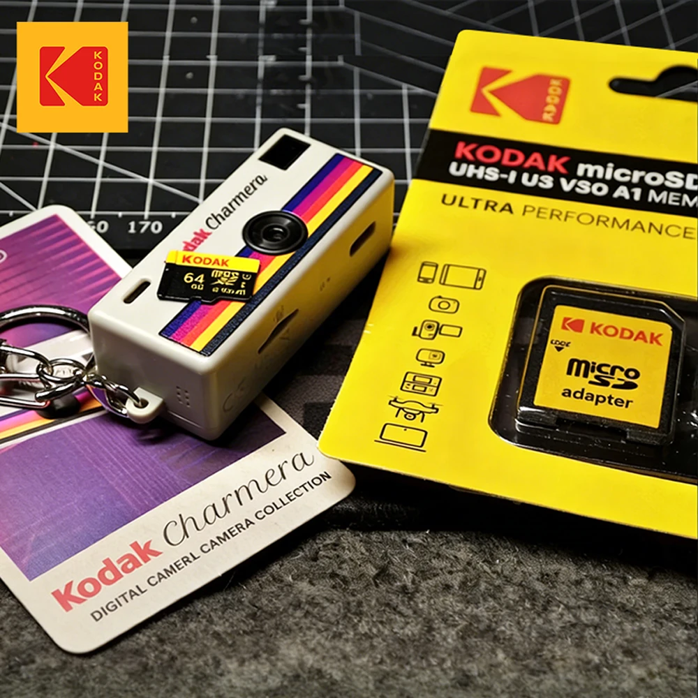 美品【おまけSDカード付64G】Kodak Charmera イエロー Kodak Kodak Charmera + Micro SD Memory Card Bundle! - Service Photo