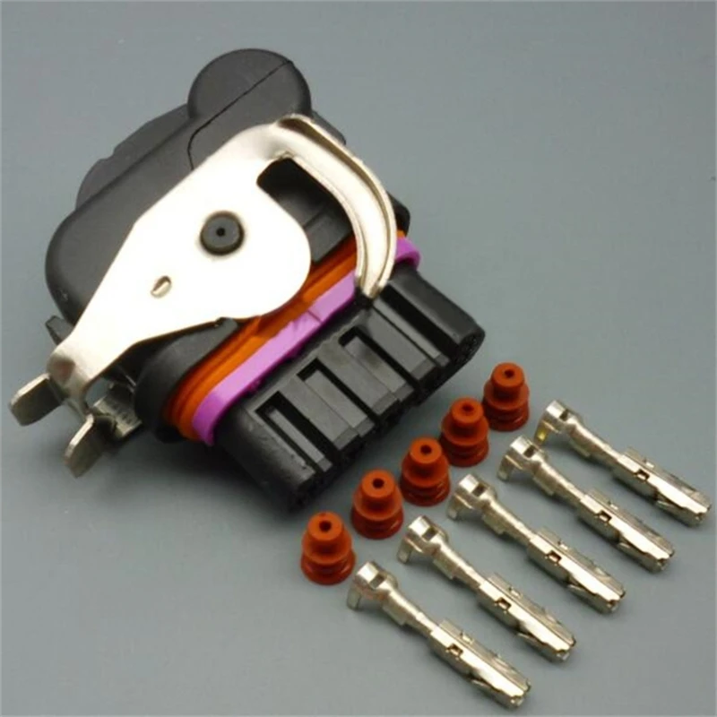 Auto Accessories 5 Pin Wiper Motor Plug Generator Socket Replacement Waterproof Wiring Harness Connector 18242000000