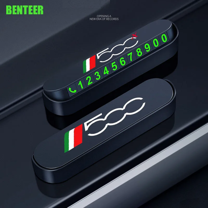 

Plastic Car Temporary Parking Card Phone Number For Fiat 500 500X 500L