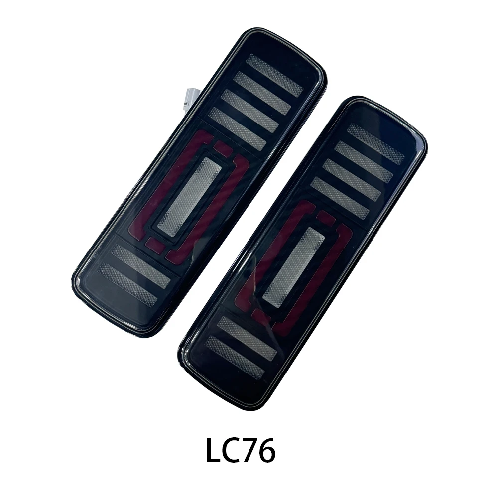 زوج LED تشغيل الخلفية الذيل مصباح إشارة الكبح ضوء لتويوتا لاند كروزر 70 76 79 LC79 LC76 FJ75 البيك اب 2024 اكسسوارات