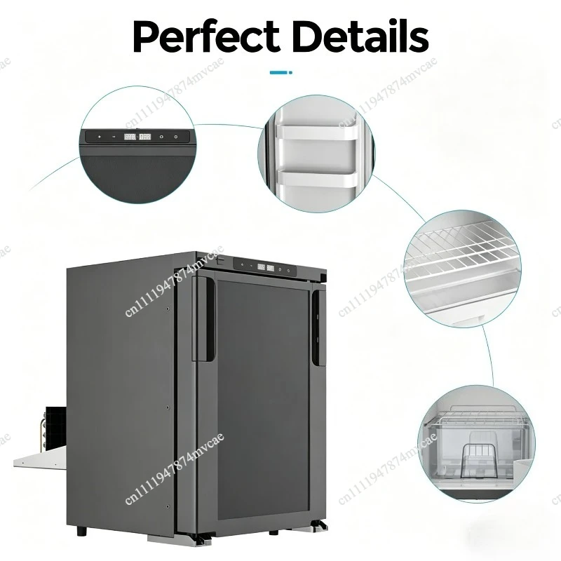 R40 40 Liters Caravan Fridge Freezer Refrigerator AC DC Dual Use Car Cooler Portable  Refrigerator with  Compressor 1 pcs