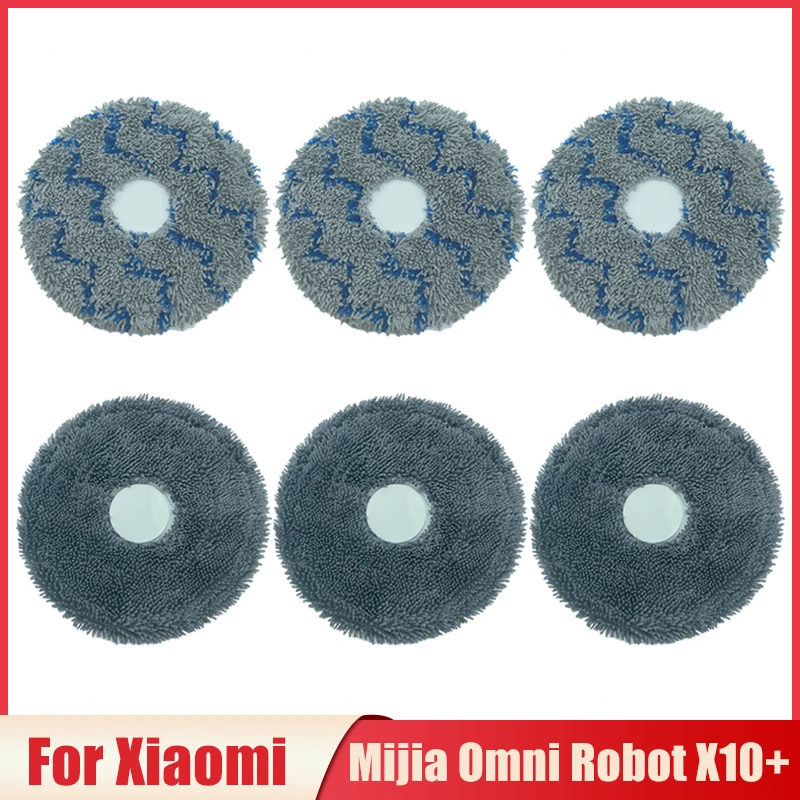 Mop Cloth For Xiaomi Mijia Omni Robot X10+ Robotic Vacuum Cleaner Accessories Mop Pads Stent Replacement Washble Mop Rags Parts