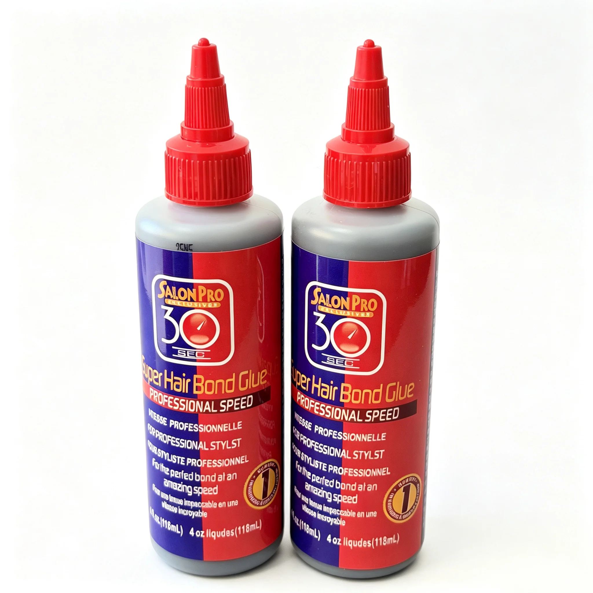 Wholesale Salon Pro 30 Sec Super Hair Bond Glue 4Oz 118ml, Professional Bonding Adhesive, Fast-Drying Wig Glue, Strong Hold)