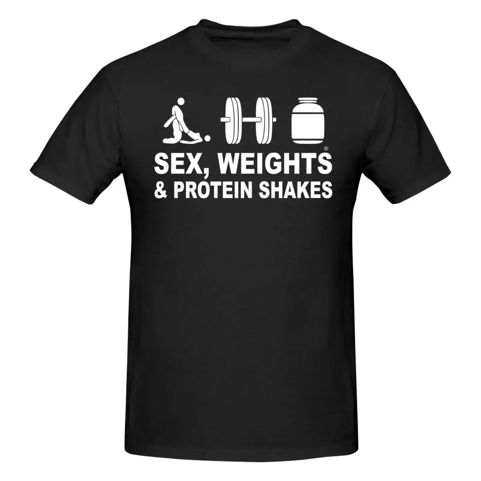 Sex Weights Protein Shakes Gym Training T-SHIRT Body Building Muscle birthday