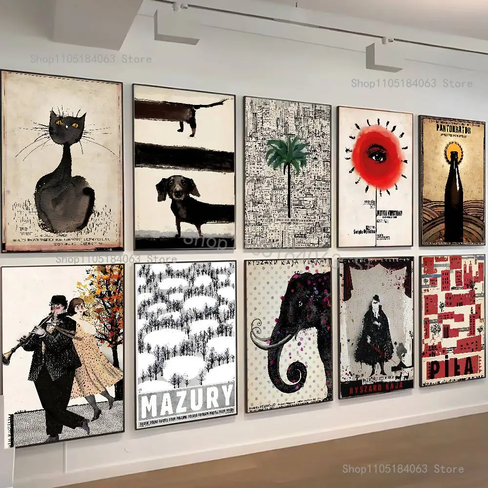 

R-Ryszard K-Kaja Painting Poster HD Art Sticky Wall Waterproof Home Living Room Bedroom Bar Aesthetic Decoration