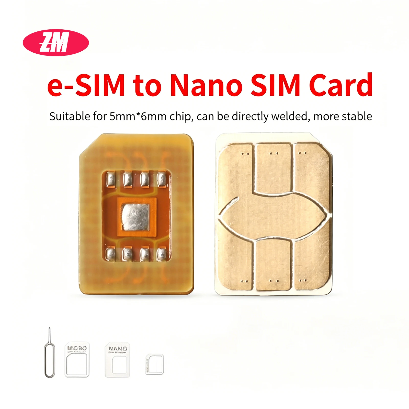 ESIM to Nano SIM Card Holder ESIM Card Adapter Solder Plate Recovery Physical Card Plate Make Your Own Sim Card DIY 2 pcs