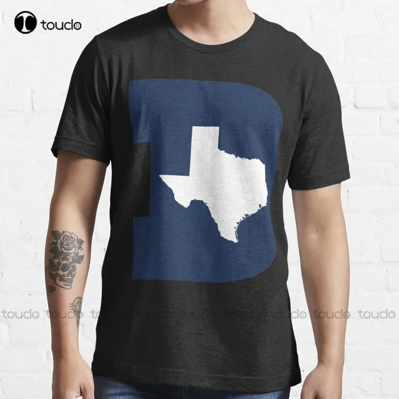 New D Texas (Blue/White) T-Shirt Mens Dress Shirts S-5XL henley shirt women Unisex