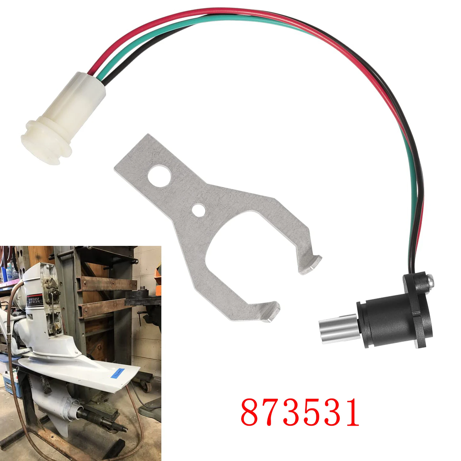 

MX Marine Potentiometer Trim and Tilt Sender Sensor Kit Fit for Volvo Penta 290 SternDrives AD/DP/SX/EF/by/LK/KAD/TAMD