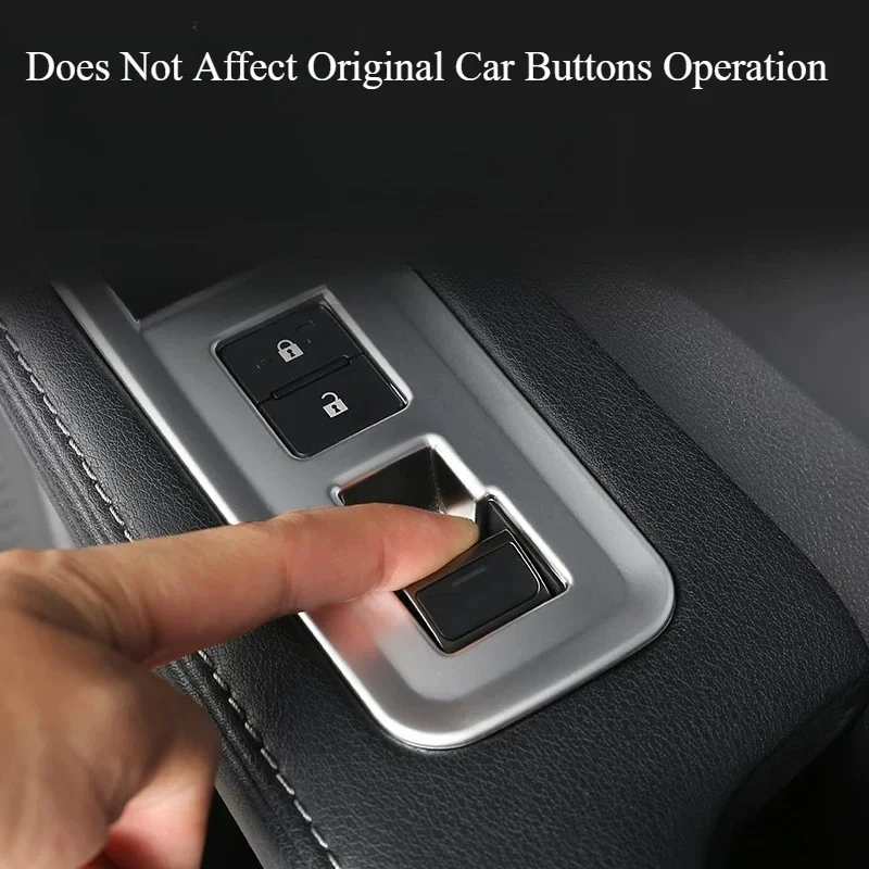 4‑Door Window Control Panel Trim Sticker Anti‑Scratch Decor‑Frame Molding Precise Fit For Lexus RX350h/RX450h/RX500h 2023-2025