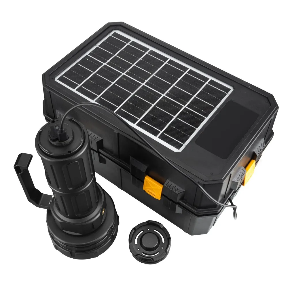 48000 루멘 초강력 장거리 고출력 LED 토치 라이트 전술 방수 충전식 손전등