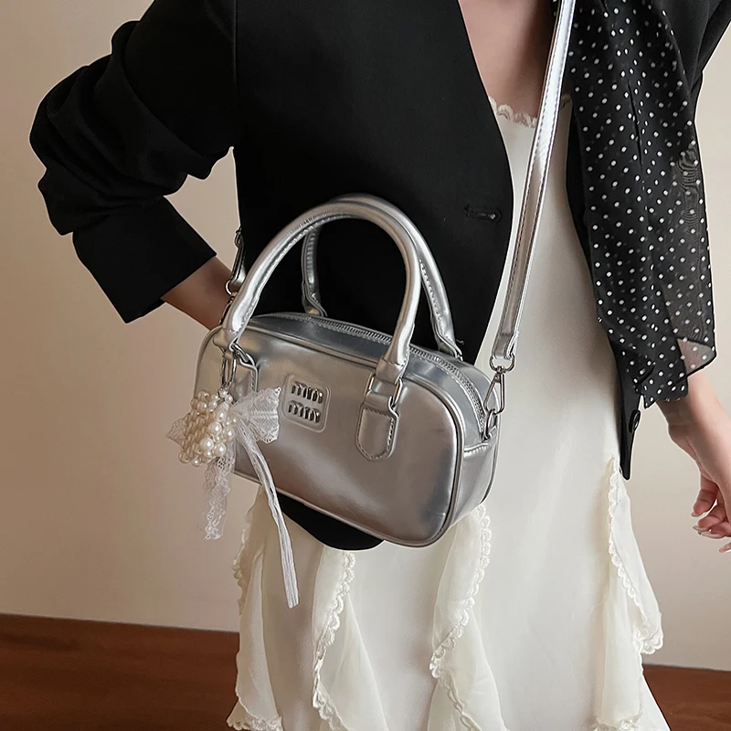 

Elegant Leather Women Shoulder Bag Convertible Crossbody Purse Ladies Fashion Handbag Magnetic Snap Closure