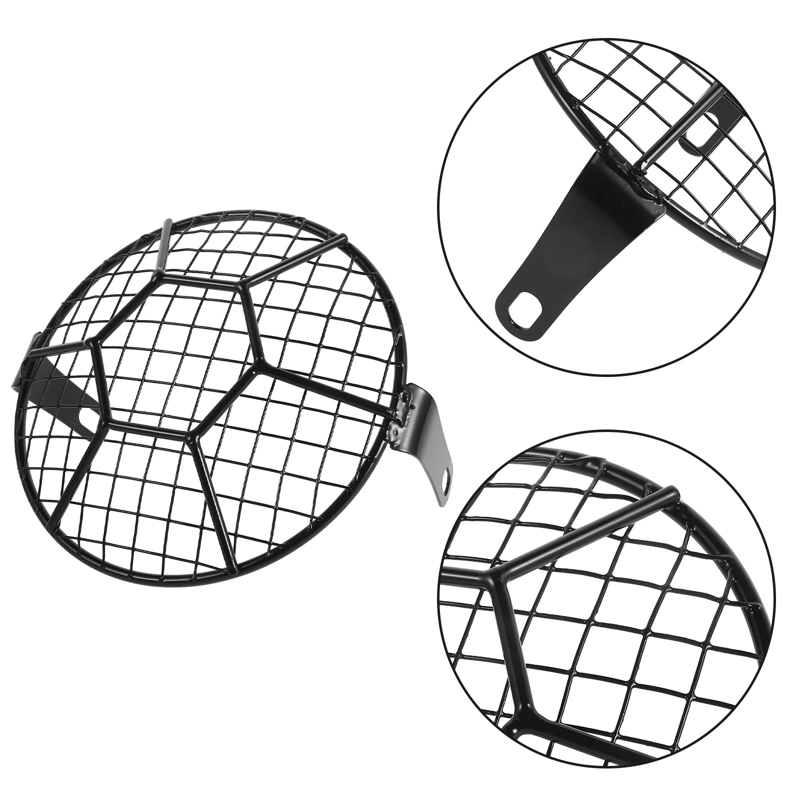 

Headlight Grill Cover for Motorcycle - Vintage Style Mesh Protector Shield for Optimal Light Transmission and Impact Resistance