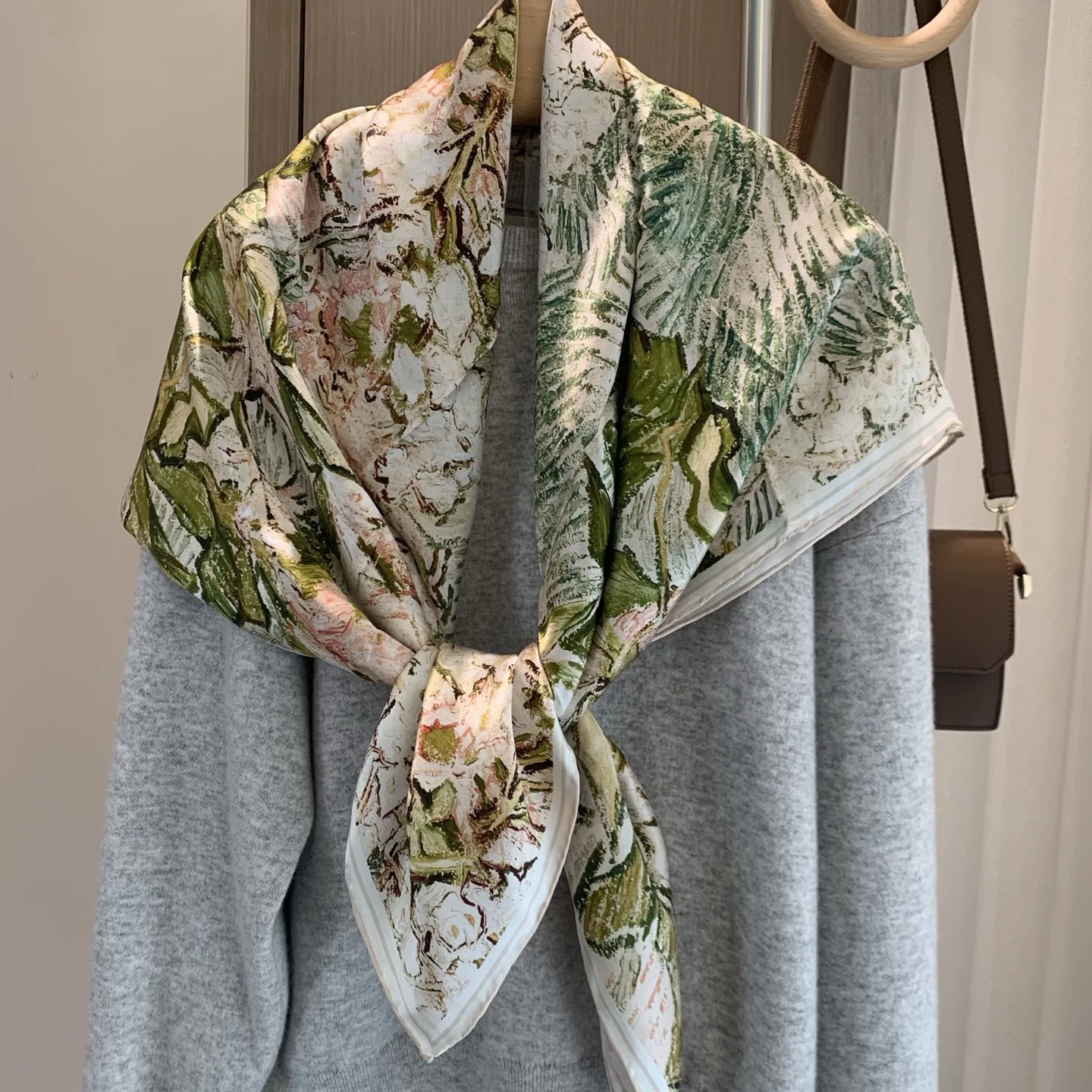 spring-blooming-silk-scarf-08cm-satin-surface-silk-versatile-summer-wrap-for-women-floral-print-multifunctional-awl