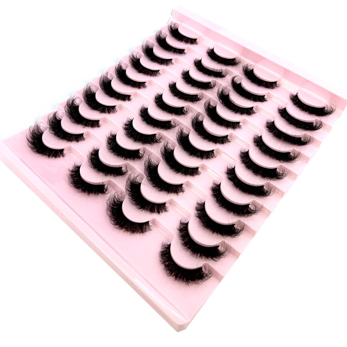 Dropshipping 20 pairs Wholesale Natural Wispy 3d Mink False Lashes Makeup Mink Fake Eyelashes With Soft Band Make-up For Women