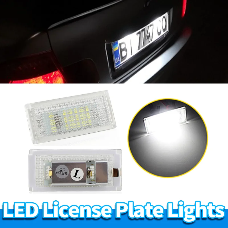 

2 шт. светодиодные лампы освещения номерного знака для BMW E46 M3 2D 4D 5D Plug and Play, освещение номерного знака автомобиля, сменная лампа