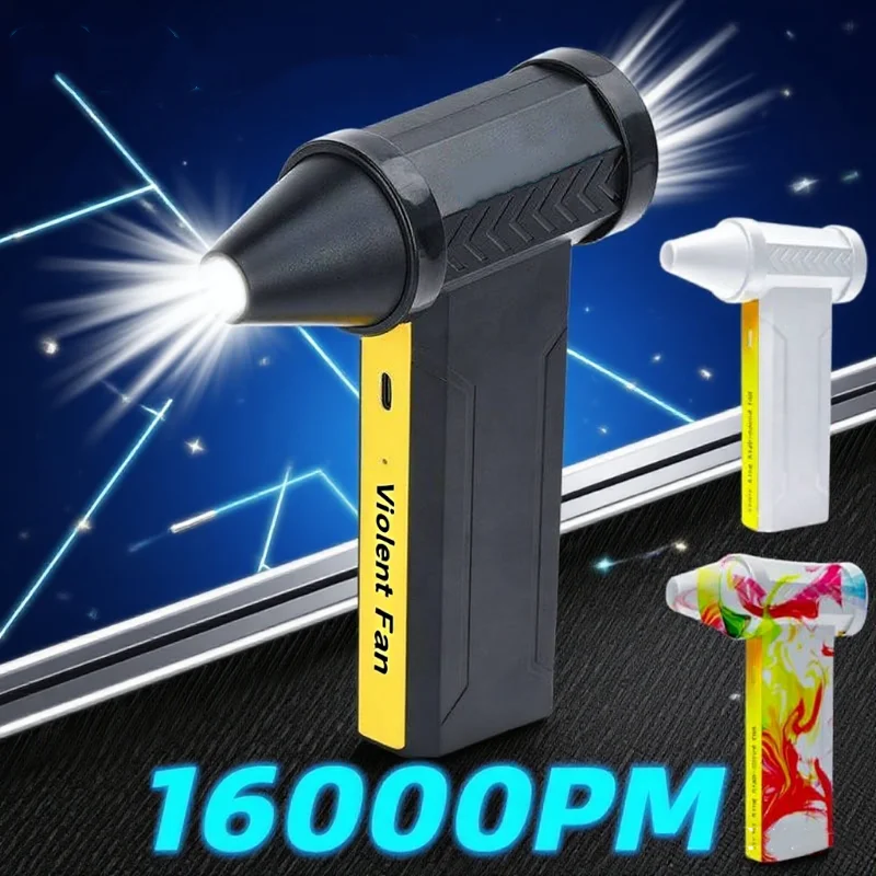 

Powerful Air Blower 160000 RPM 350g thrust Brushless Motor Electric Turbo Jet Fan High-Speed Turbo Violent Fan Rechargeable Gun
