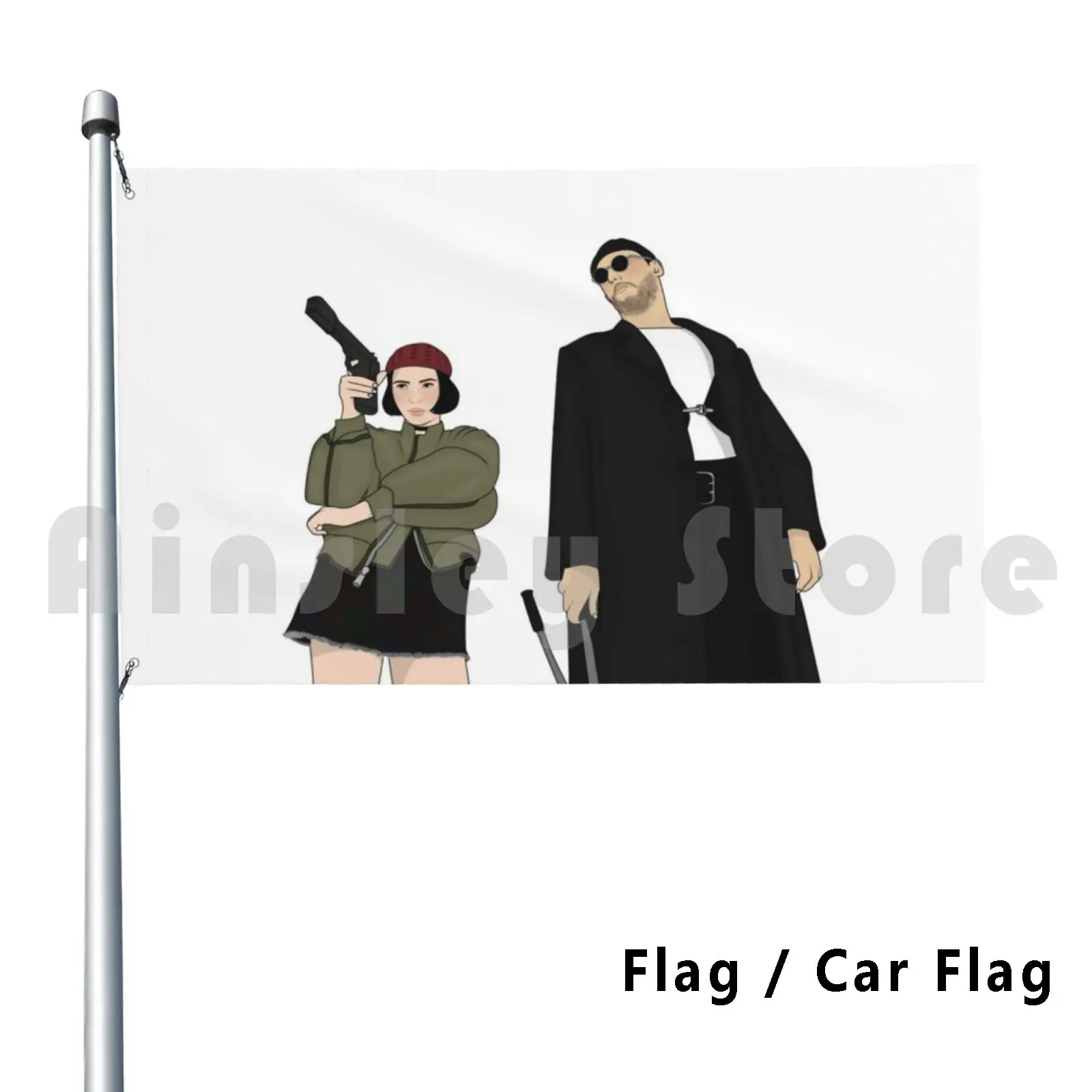 Mathilda & ; Amp ; Leon Outdoor Decor Flag Car Flag Mathilda Leon The Professional O Profissional Movie Nerd