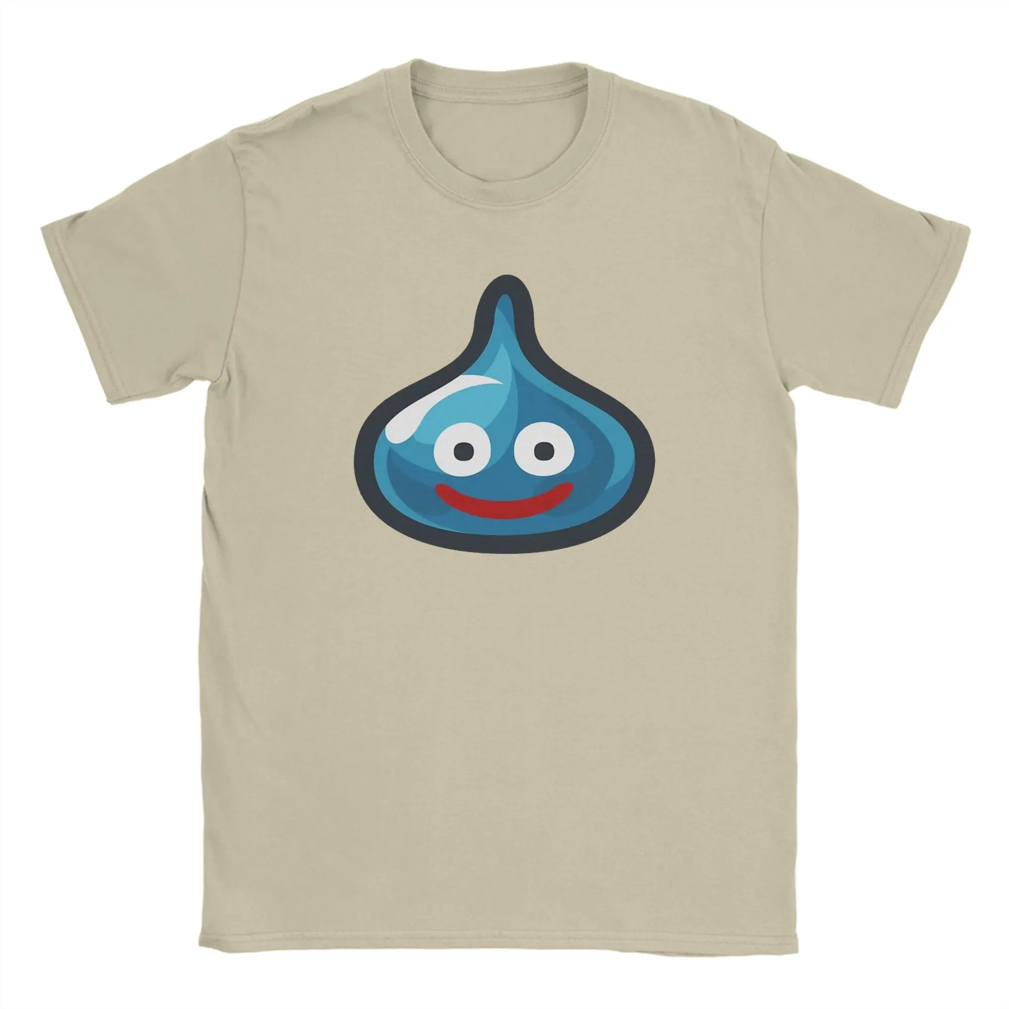 Vintage A: Se acerca un slime! Camiseta Dragon Quest para hombre, camiseta de algodón puro con cuello redondo, camiseta de manga corta, camisetas de verano