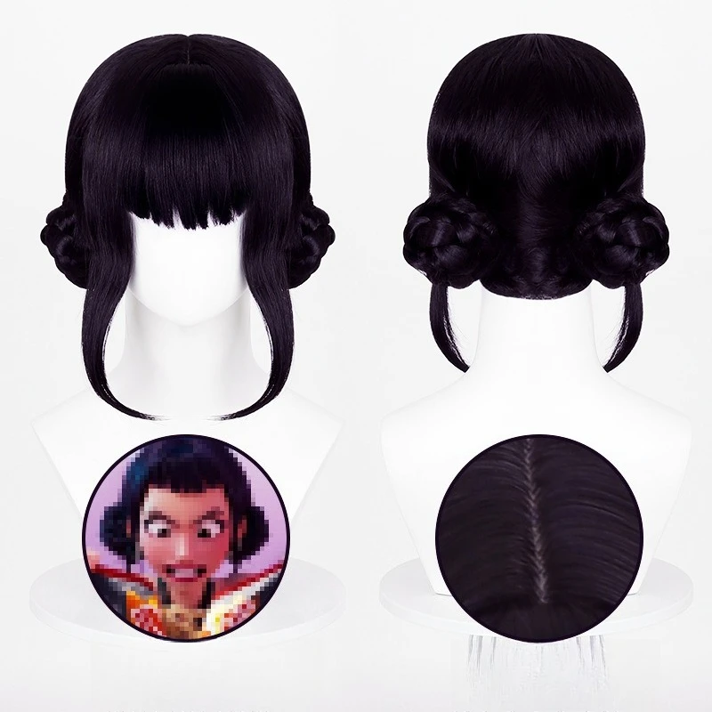 

Anime Kpop Demon Hunters Halloween Carnival Party Cosplay Girls Group Rumi Zoey Wig Heat Resistan Synthetic Hairs