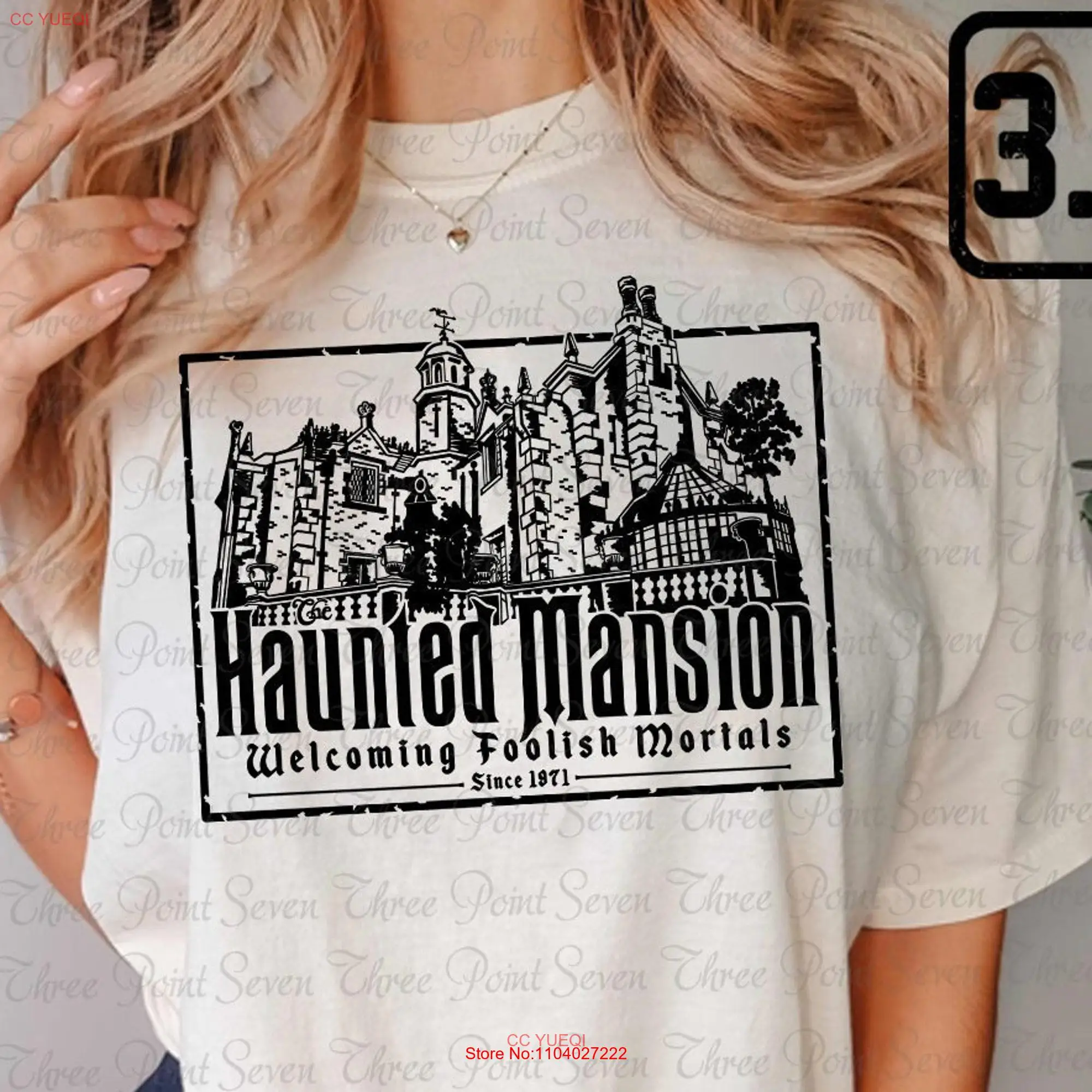 Haunted Mansion Comfort Colors T Shirt Welcome Foolish Mortals Ride E0046 long or short sleeves