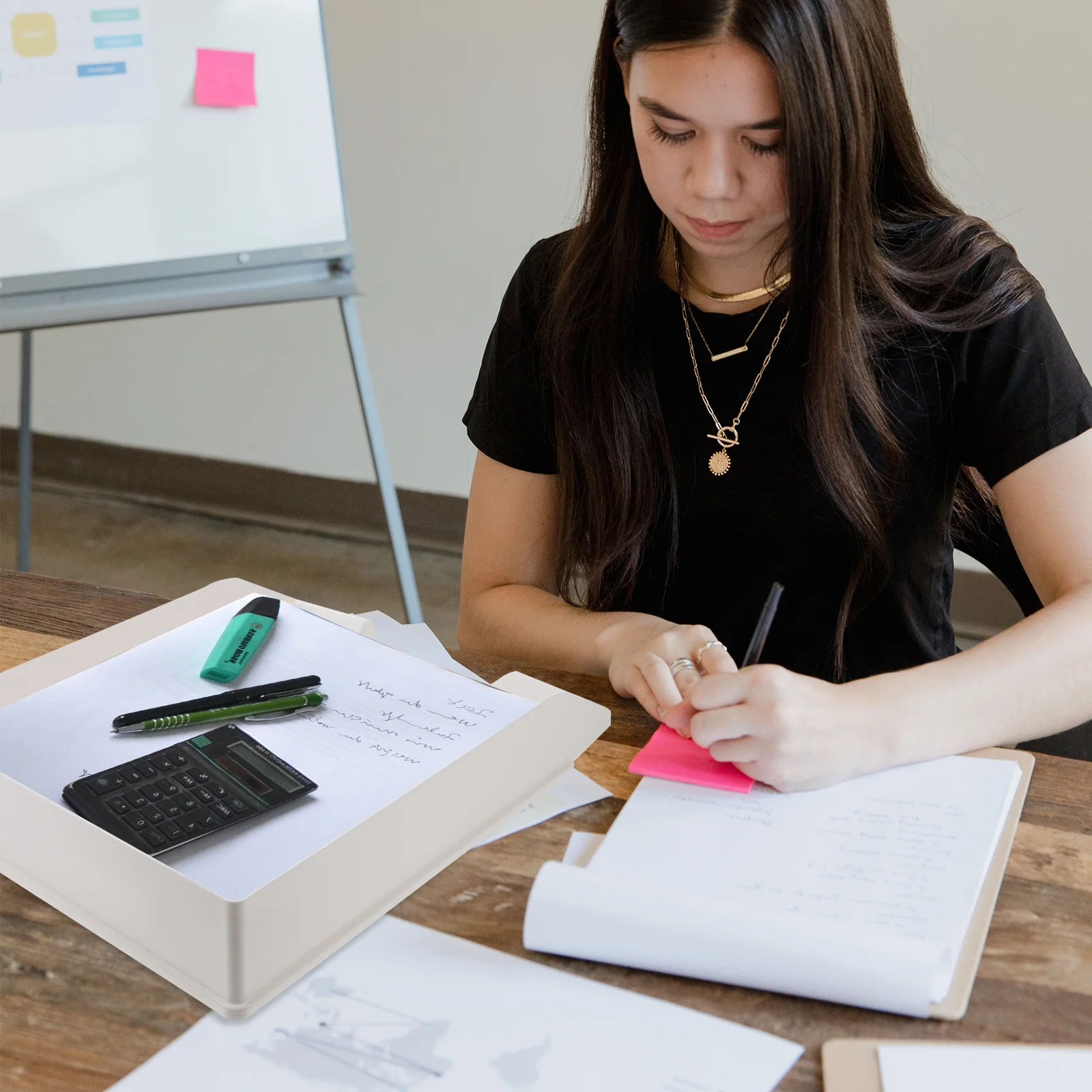 

Коробка для файлов с модным эффектом для офисного стола, организация документов, ящик для хранения, органайзер для хранения, контейнер для файлов