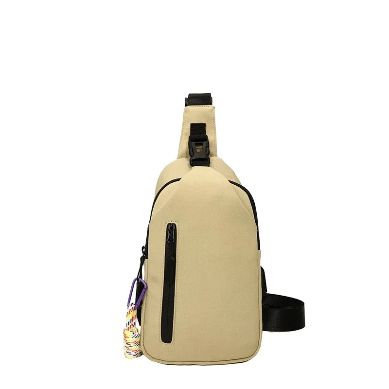 Sewing Thread Nylon Zipper Waist Packs 2025 New High Quality Simple Casual Crossbody Bags Soft Popular Commuting Chest Bags