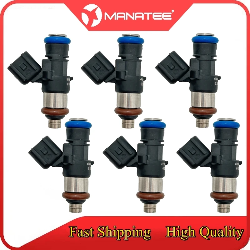 

6Pcs ​Car Fuel Injectors 0280158091 For MAZDA CX-9(TB) 3.7 2007 2008- FORD EDGE 2007-2010 FLEX 2009- 3.5L V6 LINCOLN MKX 2006-