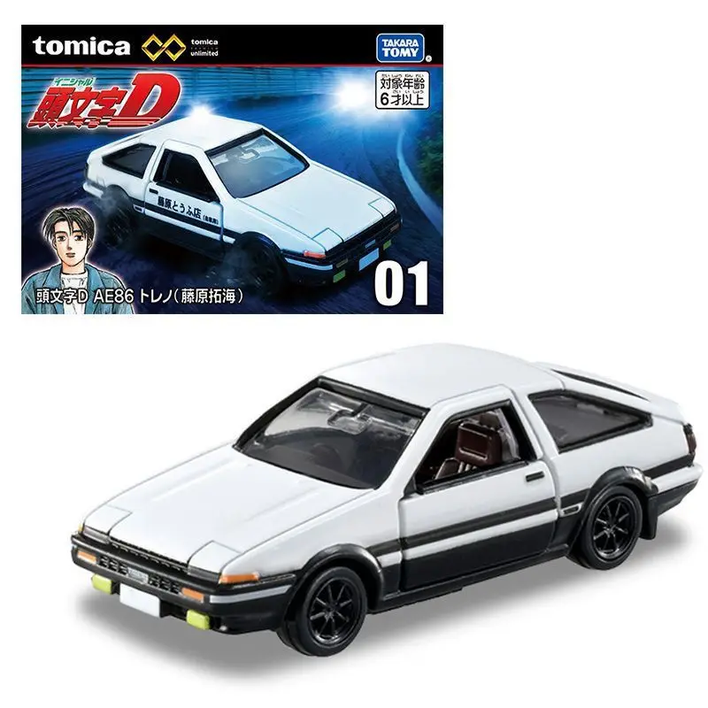 

TOMY Initial D Toyota AE86 Fujiwara Takumi, неограниченный автомобиль из сплава, Литые и игрушечные автомобили, миниатюрная детская модель