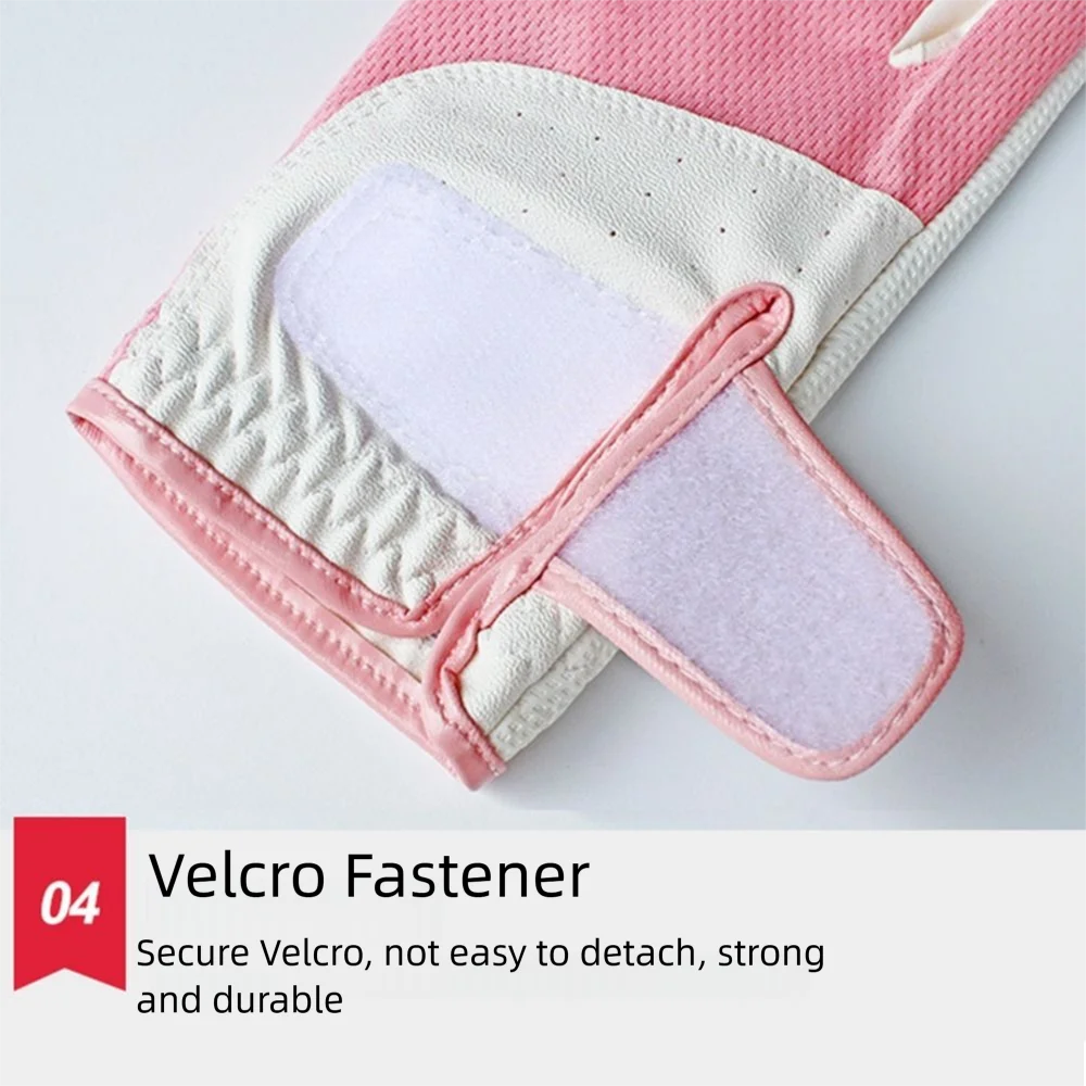 

Comfortable Women's Sport Gloves Fingerless Non-slip Ladies Golf Gloves Left Right Hand Breathable Golf Mittens Golf Accessories