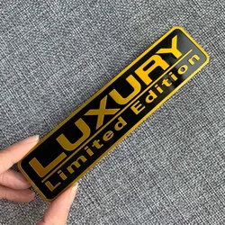 Carro Chrome Limited Edition Metal Etiqueta, Corpo do carro, Emblema do tronco, Emblema, Adesivos, Decalques, Auto Exterior Universal, Luxo