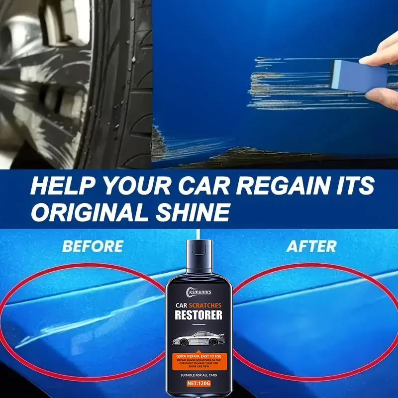 120g Car Scratch Repair Agent. Suitable for Car Body Paint and Headlight Lenses, It Quickly Repairs Minor Scratches, Effectively
