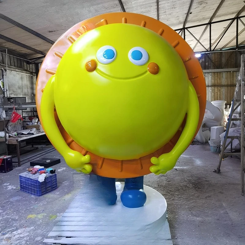 Sales Office Store Internet celebrity FRP cartoon doll animation mall Meichen soft decoration sculpture